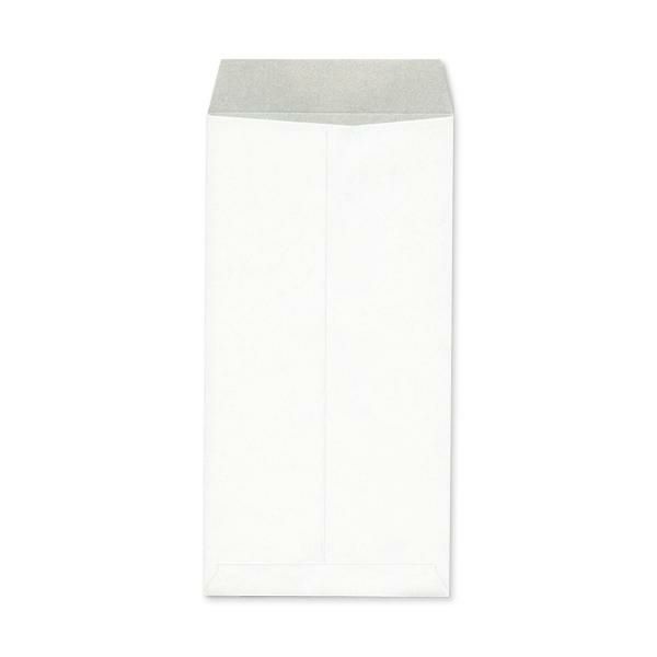 MJ1180 長3封筒 窓付 エコ窓1号 透けない封筒 パステルホワイト 80g/㎡ センター貼