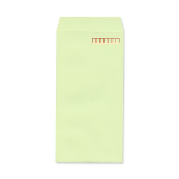 NR0387 長3封筒 透けない封筒 パステルウグイス 80g/㎡ ヨコ貼