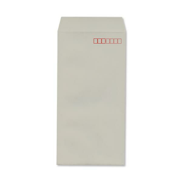 NG0341 長3封筒 森林認証 グレー 85g/㎡ ヨコ貼