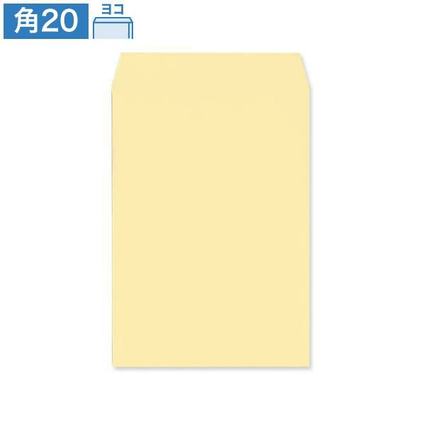 JD0431 角20封筒 クリーム 85g/㎡ ヨコ貼