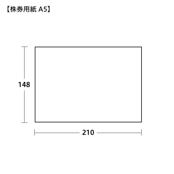 SK0111 株券用紙 A5 裏なし アイ