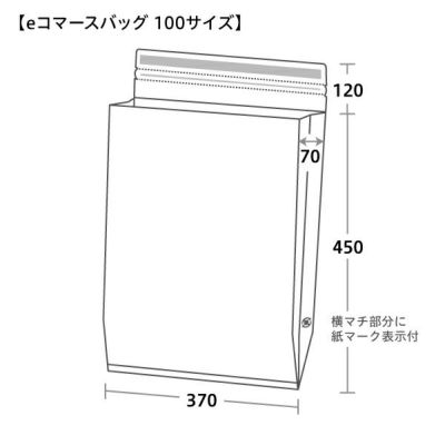 eコマースバッグ 100サイズ 未晒クラフト CoC 140 お試し用 5枚